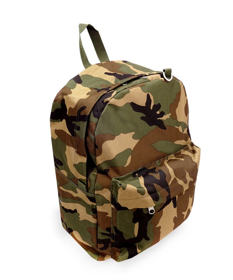 Everest Classic Woodland Camo Backpack, Camouflage, One Size - Image 1